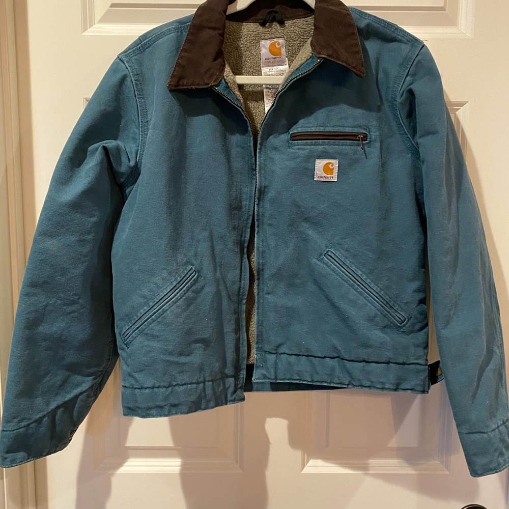 Carhartt Woman’s Coat, Teal, Size Small